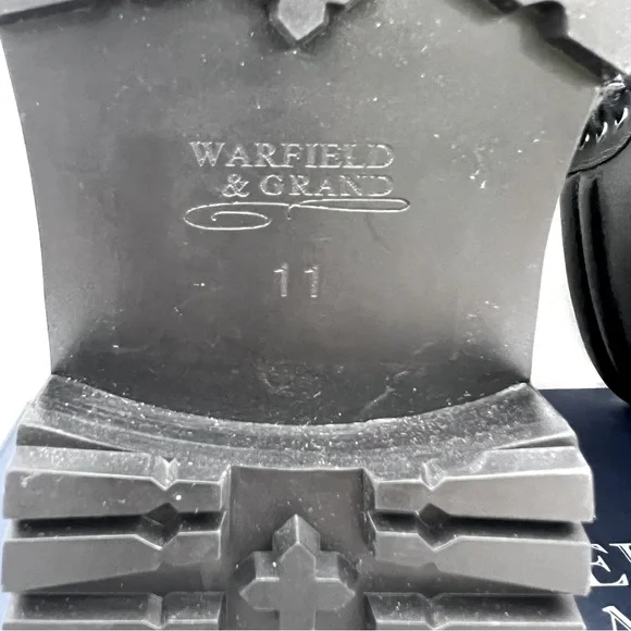 WARFIELD & GRAND,KIRBY BLACK MILITARY BOOTS FOR MEN,UPPER  display picture 1